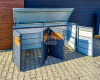 Ogłoszenie - Zabudowa koszy na śmieci wiata śmietnikowa obudowa kubłów 235x65x110 cm 4x120L antracyt + jasny orzech GP515 - Gorzów Wielkopolski - 4 350,00 zł