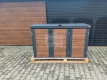 Ogłoszenie - Zabudowa koszy na śmieci wiata śmietnikowa obudowa kubłów 177x65x110 cm 3x120L antracyt + jasny orzech GP510 - Konin - 3 300,00 zł