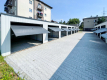 Ogłoszenie - Rząd garaży 28x5,5m - 7x bramy uchylne - biały - antracyt - dach spad w tył  GP489 - Katowice - 47 500,00 zł