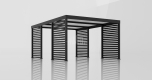 Ogłoszenie - CarPort PREMIUM - Wiata samochodowa 4x5 Antracyt Zabudowa - TS1040 - Lubin - 11 390,00 zł
