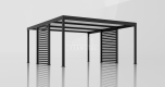 Ogłoszenie - CarPort PREMIUM - Wiata samochodowa 5x5 Antracyt Zabudowa - TS1043 - Jaworzno - 11 790,00 zł