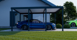 Ogłoszenie - CarPort PREMIUM - Wiata samochodowa 5x5 Antracyt - TS1042 - Nysa - 10 990,00 zł