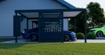 Ogłoszenie - CarPort PREMIUM - Wiata samochodowa 5x5 Antracyt Zabudowa - TS1043 - Jaworzno - 11 790,00 zł