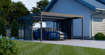Ogłoszenie - CarPort PREMIUM - Wiata samochodowa 5x5 Antracyt Zabudowa - TS1043 - Jaworzno - 11 790,00 zł