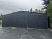 Ogłoszenie - Garaż Blaszany 8x5 Dwustanowiskowy Grafit MAT Premium • Dwuspadowy Dach + 2 Bramy • Montaż Gratis - Łomża - 11 800,00 zł