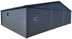 Ogłoszenie - Garaż blaszany 9x6m - 3x Brama uchylna - okno - antracyt - rynny - dach dwuspadowy ID972 - Łódź - 20 990,00 zł