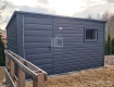 Ogłoszenie - Schowek - domek ogrodowy 3,5x2,5m - Drzwi - okno - antracyt  dach spad w tył ID970 - Toruń - 4 950,00 zł