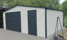 Ogłoszenie - Garaż Blaszany Blaszak 6x5 dwuspadowy Biały + Ciemny Grafit PREMIUM - Ostróda - 10 050,00 zł