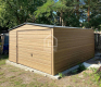 Ogłoszenie - Garaż Blaszany 4x5m - Brama uchylna - drzwi - Winchester - drewnopodobny - dach dwuspadowy PLG161 - Konin - 7 050,00 zł