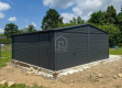 Ogłoszenie - Garaż blaszany 6x6m - 2x Brama uchylna - drzwi Antracyt Dach dwuspadowy - rynny PLG179. Miniaturka 3