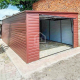 Ogłoszenie - Garaż Blaszany 4,5x7m Brama uchylna - Ciemny Brąz - Dach spad w bok PLG144 - Gdynia - 8 200,00 zł