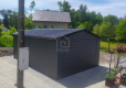 Ogłoszenie - Garaż blaszany 4x6m - Blachodachówka - Brama uchylna -  antracyt  - rynny - dach dwuspadowy PLG175. Miniaturka 3