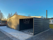 Ogłoszenie - Garaż blaszany 6x6m - wiata 3m - 2x Brama - drzwi Antracyt Dach dwuspadowy PLG182. Miniaturka 4