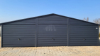 Ogłoszenie - Garaż blaszany 9x6m - 3x Brama uchylna - okno - antracyt - rynny - dach dwuspadowy TS1055 - Iława - 20 990,00 zł