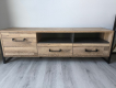 Ogłoszenie - Szafka RTV HUD 1D2S HUDT 131-C791 – 170 cm, dąb artisan/czarny mat. Miniaturka 1