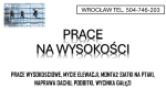 Ogłoszenie - Usługi wysokościowe, mycie elewacji, tel. 504-746-203, okien na wysokości, Wrocław, czyszczenie. Miniaturka 1