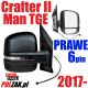 Ogłoszenie - Lusterko PRAWE Man TGE Volkswagen Crafter 2017- VW Grand California TORSUS Terrastorm 2017-2025 Elektryczne Krótkie 6pin. Miniaturka 1