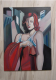 Ogłoszenie - Sprzedam obraz malowany ręcznie - W czerwonym - Tamara Łempicka. Miniaturka 1