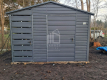 Ogłoszenie - Schowek - domek ogrodowy 2,2x2m + wiata 0,8m + drzwi w wiacie - drzwi - okno - antracyt - dach dwuspadowy ID991. Miniaturka 2
