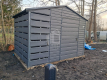 Ogłoszenie - Schowek - domek ogrodowy 2,2x2m + wiata 0,8m + drzwi w wiacie - drzwi - okno - antracyt - dach dwuspadowy ID991. Miniaturka 3