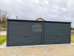 Ogłoszenie - Garaż blaszany 6x6m - Brama uchylna - Antracyt Dach spad w tył GP596. Miniaturka 2