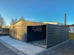 Ogłoszenie - Garaż blaszany 6x6m - wiata 3m - 2x Brama - drzwi Antracyt Dach dwuspadowy GP597. Miniaturka 2