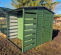 Ogłoszenie - Schowek - domek ogrodowy 2x2m + wiata 1m - drzwi - okno - zielony - dach dwuspadowy GP604. Miniaturka 4