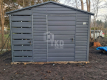 Ogłoszenie - Schowek - domek ogrodowy 2,2x2m + wiata 0,8m + drzwi w wiacie - drzwi - okno - antracyt - dach dwuspadowy TKD361. Miniaturka 2