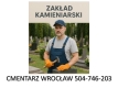 Ogłoszenie - Zabezpieczenie grobu przed zapadnięciem przechyleniem, tel. 504-746-203,   grabiszyn, cena. Miniaturka 1