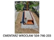 Ogłoszenie - Nagrobek drewniany, Cmentarz osobowicki, tel. 504-746-203, Wrocław, pomnik z drewna , cennik. Miniaturka 1