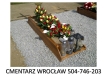 Ogłoszenie - Gres wokół pomnika, Wrocław.  tel. 504-746-203, Obsypanie kamykami ozdobnymi grobu. Miniaturka 1