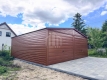 Ogłoszenie - Garaż blaszany 6x5m - 2x brama uchylna - ciemny orzech - drewnopodobny - dach dwuspadowy SO125. Miniaturka 3