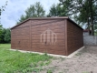 Ogłoszenie - Garaż blaszany 6x5m - 2x brama uchylna - okno - ciemny orzech - drewnopodobny - dach dwuspadowy SO130. Miniaturka 3