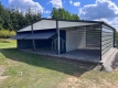 Ogłoszenie - Garaż blaszany 6x6m + wiata 3m - 2x brama uchylna - okno - drzwi - antracyt - biały - dach dwuspadowy - rynny SO135. Miniaturka 5