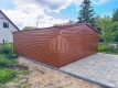 Ogłoszenie - Garaż blaszany 6x5m - 2x brama uchylna - ciemny orzech - drewnopodobny - dach dwuspadowy SO125. Miniaturka 4