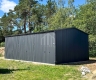 Ogłoszenie - Hala - garaż blaszany - 9x6m - 3x brama dwuskrzydłowa - antracyt - dach dwuspadowy odwrócony - rynna SO147. Miniaturka 4