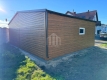 Ogłoszenie - Garaż blaszany 9x6m - 2x brama uchylna - drzwi - 3x okno - jasny orzech - drewnopodobny - dach dwuspadowy - rynny SO110. Miniaturka 2