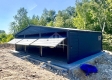 Ogłoszenie - Garaż blaszany 9x5m - 3x brama uchylna - 2x okno - drzwi - antracyt - dach dwuspadowy - rynny  SO143. Miniaturka 4