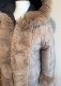 Ogłoszenie - Kurtka damska dwustronna zimowa z futerkiem ciepła parka beżowo czarna/ rozmiar XL,L,M,S. Miniaturka 5