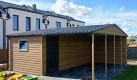 Ogłoszenie - Domek Narzędziowy z wiatą 6x6 dwuspadowy drewnopodobny, drzwi, okno. Miniaturka 4