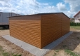 Ogłoszenie - Garaż blaszany dwustanowiskowy 6×5m brama uchylna, dach dwuspadowy, złoty dąb PREMIUM. Miniaturka 6