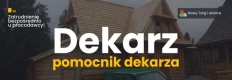 Ogłoszenie - praca Nowy Targ. Dekarz, cieśla, pomocnik, domy  z bali. Miniaturka 1