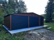 Ogłoszenie - Garaż blaszany 8×5 m drewnopodobny, dach dwuspadowy, bramy uchylne. Miniaturka 2