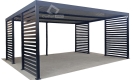 Ogłoszenie - CarPort PREMIUM - wiata samochodowa 6x6 - antracyt - dodatkowa zabudowa CP117. Miniaturka 1