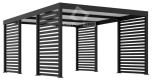 Ogłoszenie - CarPort PREMIUM - wiata samochodowa 4x5 - antracyt - zabudowa  CP104. Miniaturka 1