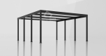 Ogłoszenie - CarPort PREMIUM - Wiata samochodowa 5x5 Antracyt - CP102. Miniaturka 2