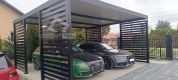 Ogłoszenie - CarPort PREMIUM - wiata samochodowa 5x5 - antracyt - dodatkowa zabudowa  CP114. Miniaturka 6