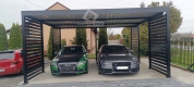 Ogłoszenie - CarPort PREMIUM - wiata samochodowa 6x6 - antracyt - dodatkowa zabudowa CP117. Miniaturka 8