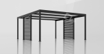 Ogłoszenie - CarPort PREMIUM - Wiata samochodowa 5x5 Antracyt Zabudowa - CP101. Miniaturka 2