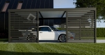 Ogłoszenie - CarPort PREMIUM - wiata samochodowa 6x5,5 - antracyt - zabudowa  CP111. Miniaturka 4